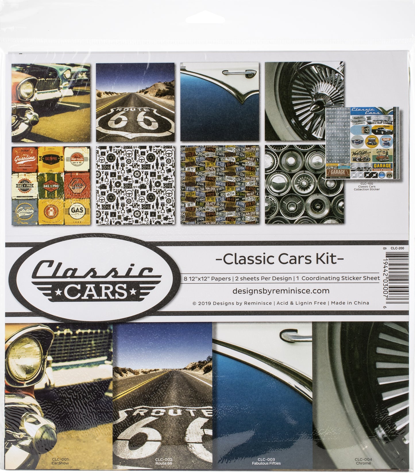 Reminisce Collection Kit 12"X12"-Classic Cars