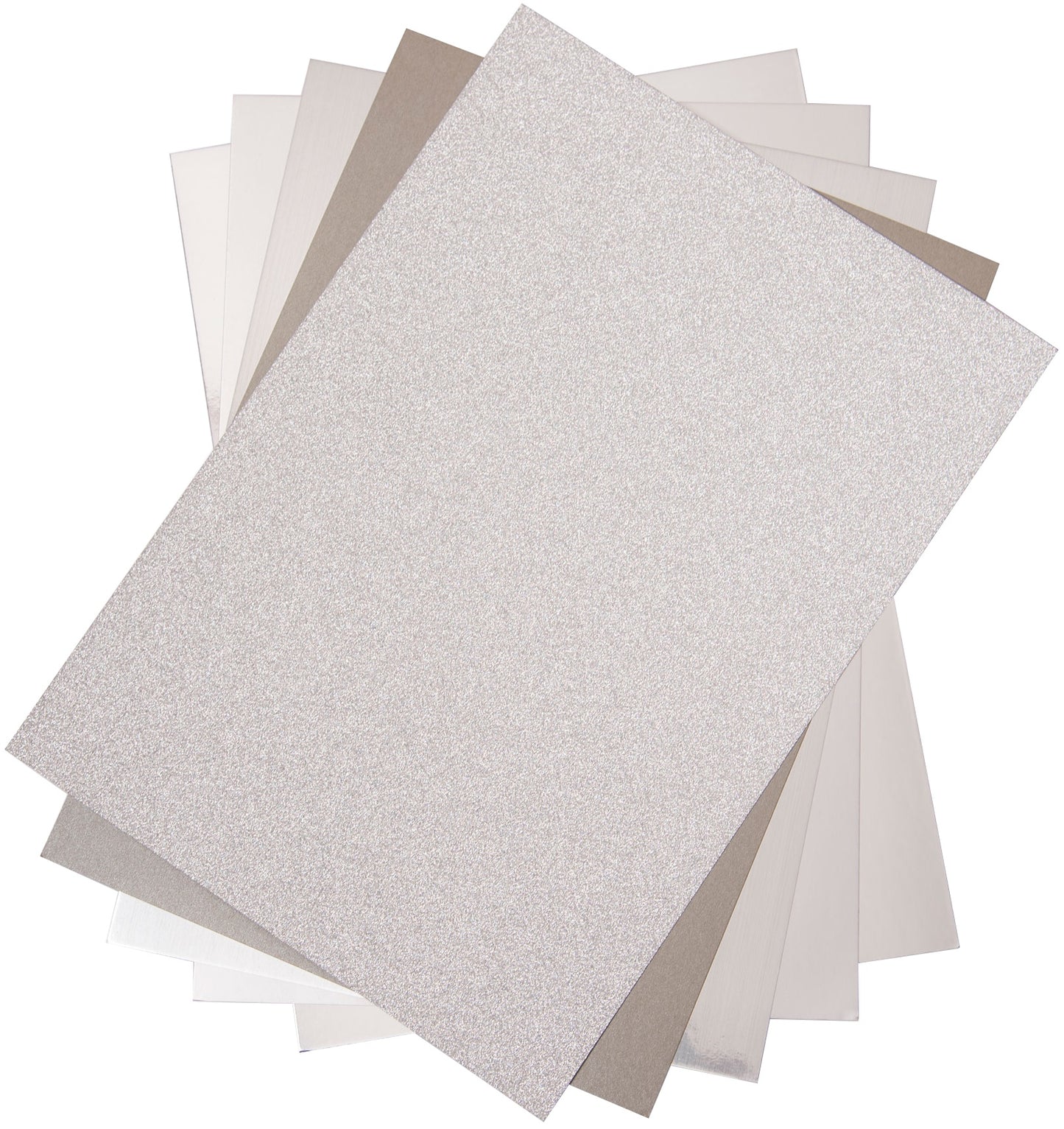 Sizzix Surfacez Opulent Cardstock Pack 8"X11.5" 50/Pkg-Silver