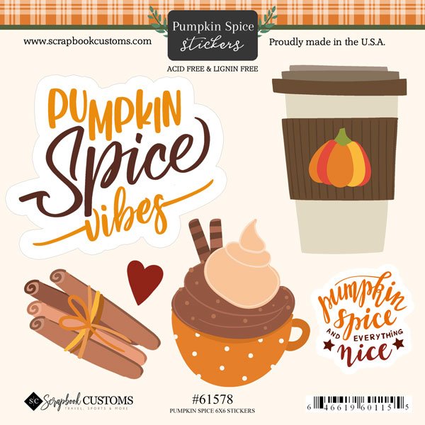 Pumpkin Spice 6 x 6 Sticker