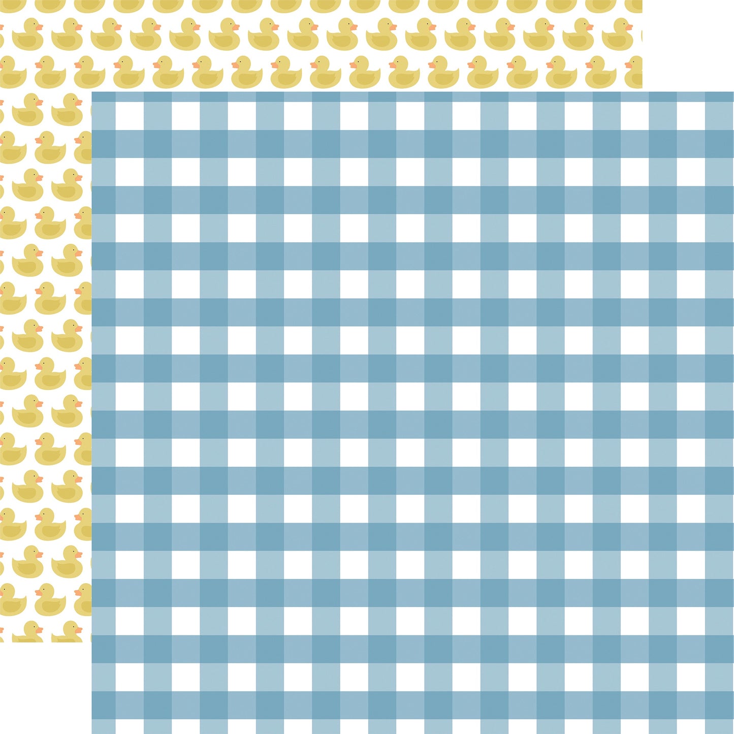 Baby Boy Double-Sided Cardstock 12"X12"-Newborn Plaid