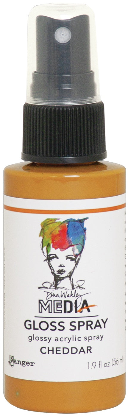 Dina Wakley Media Gloss Sprays 2oz-White