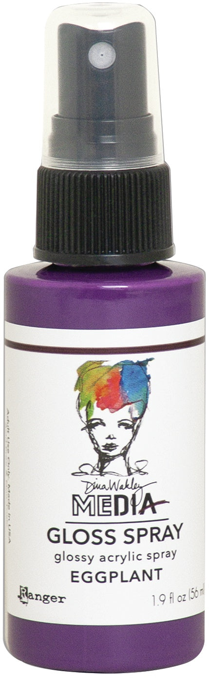 Dina Wakley Media Gloss Sprays 2oz-White