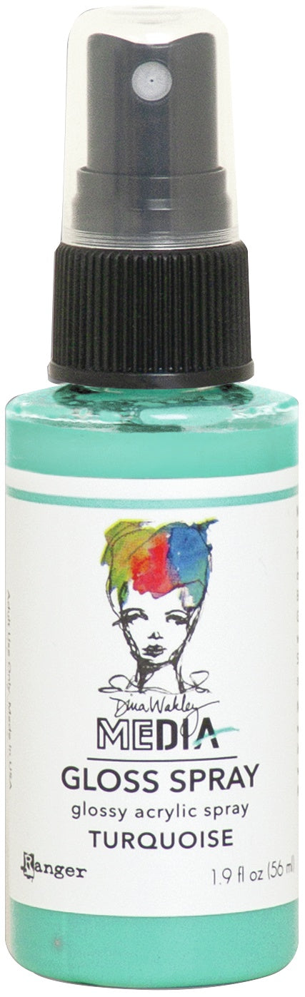 Dina Wakley Media Gloss Sprays 2oz-White