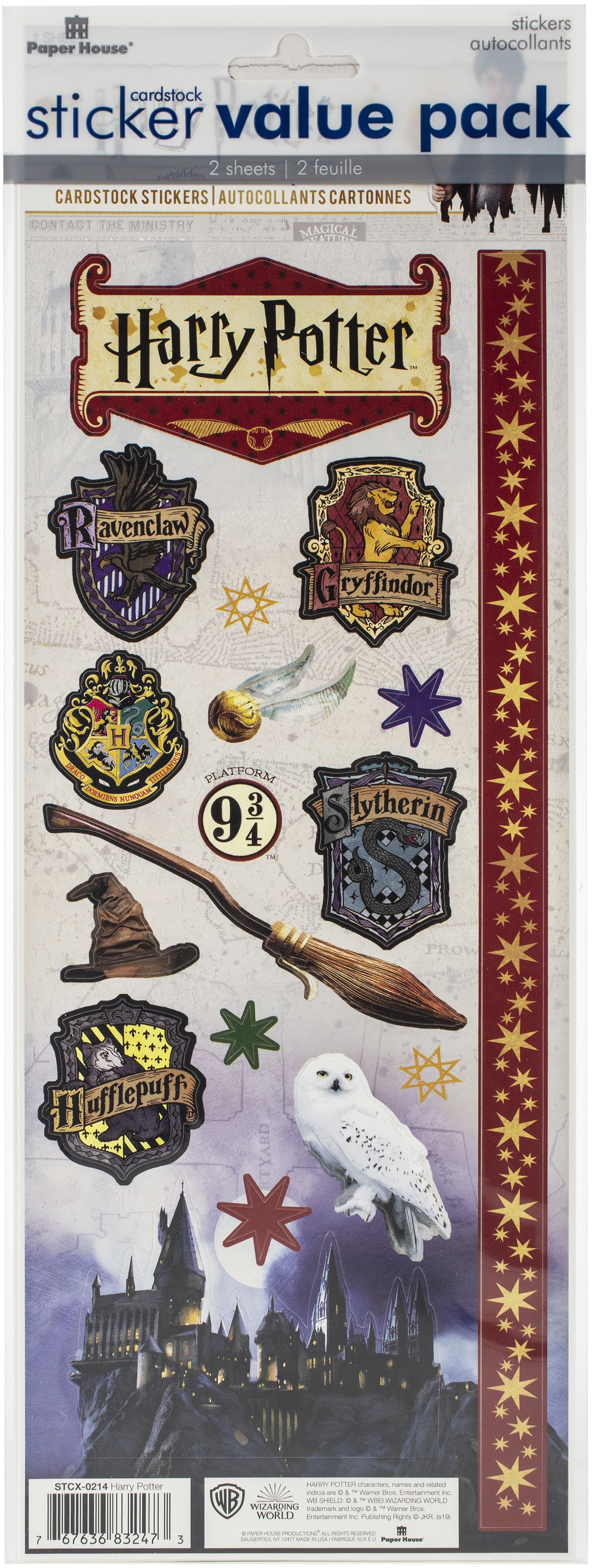 Cardstock Sticker 2/Pkg-Harry Potter