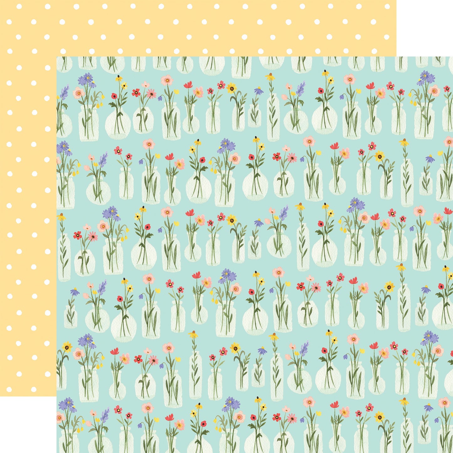 Oh Happy Day Spring Double-Sided Cardstock 12"X12"-Happy Alphabet