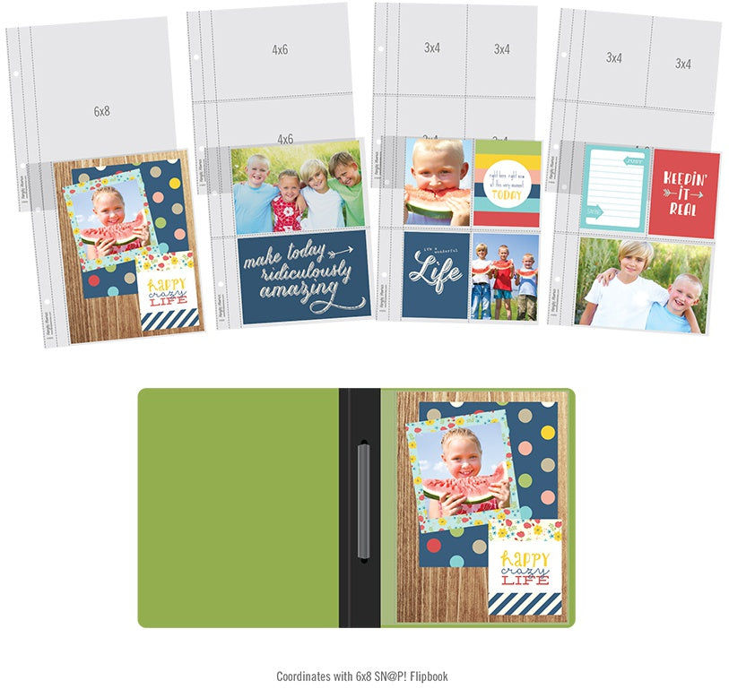 Simple Stories Sn@p! Pocket Pages For 6"X8" Flipbooks 10/Pkg-Multi Pack