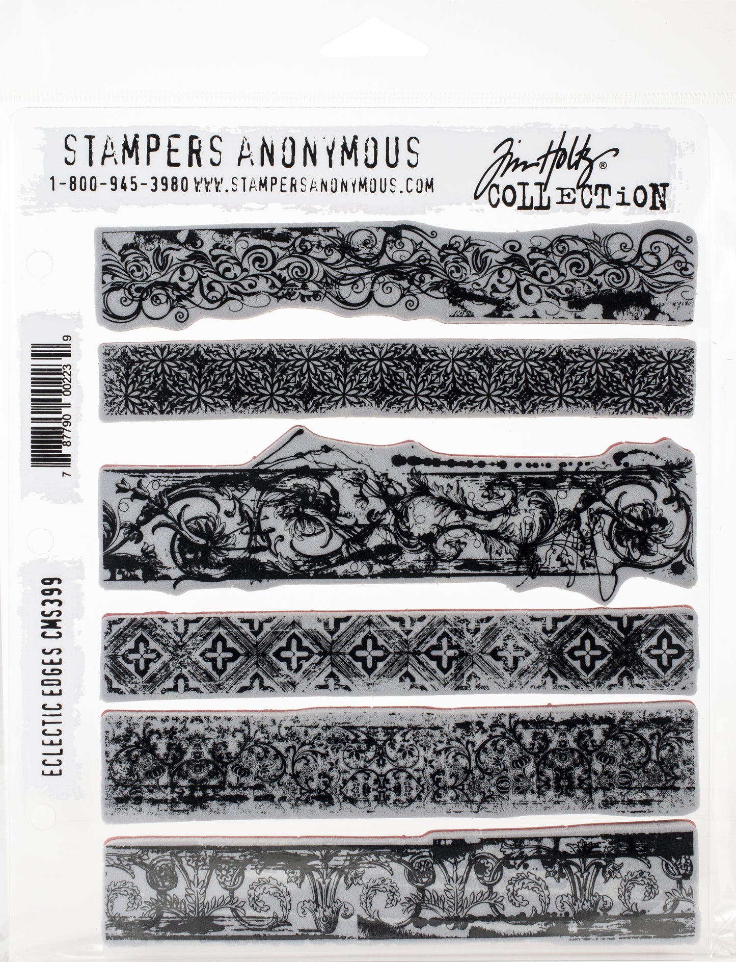 Tim Holtz Cling Stamps 7"X8.5"-