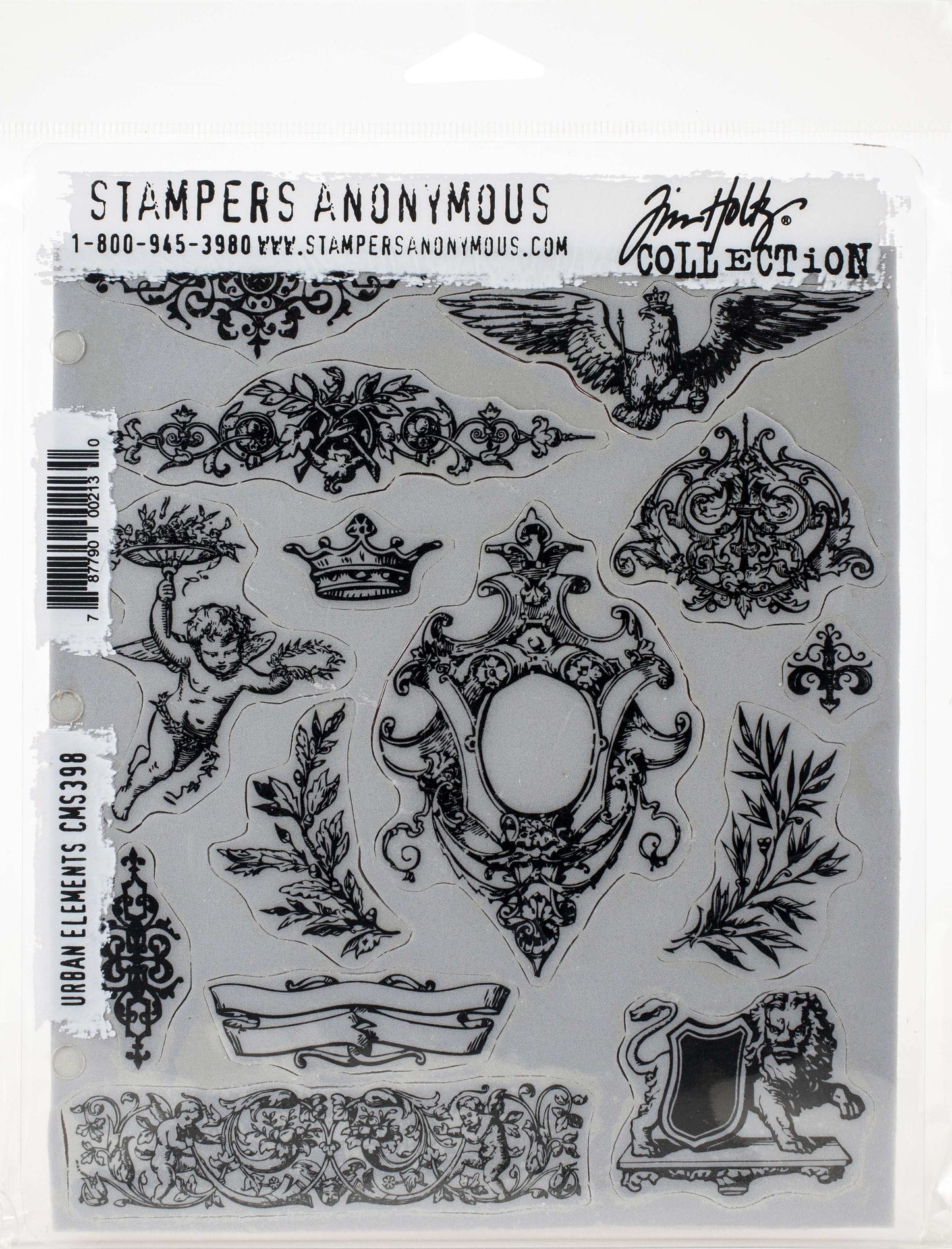 Tim Holtz Cling Stamps 7"X8.5"-