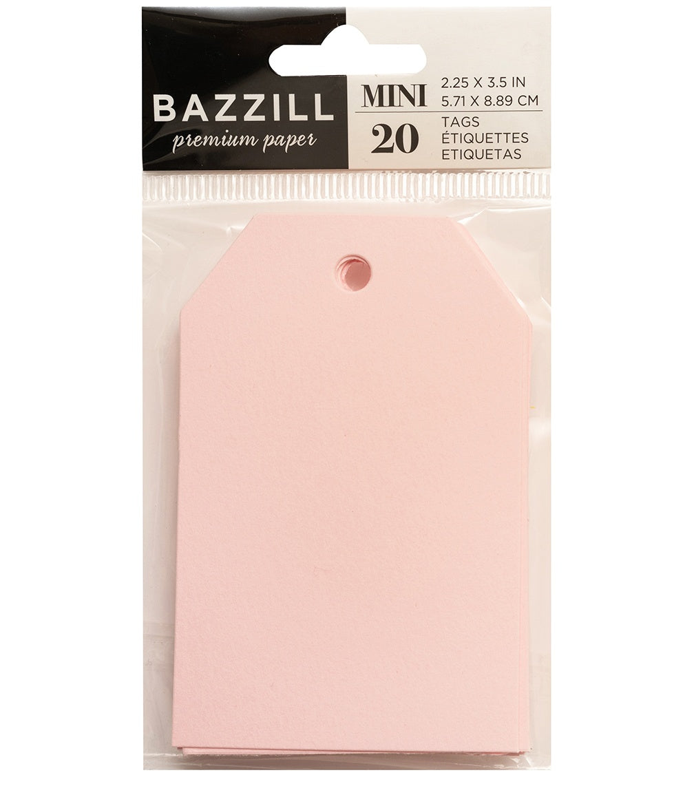 Bazzill Mini Tags 2.25"X3.5" 20/Pkg - Select Style