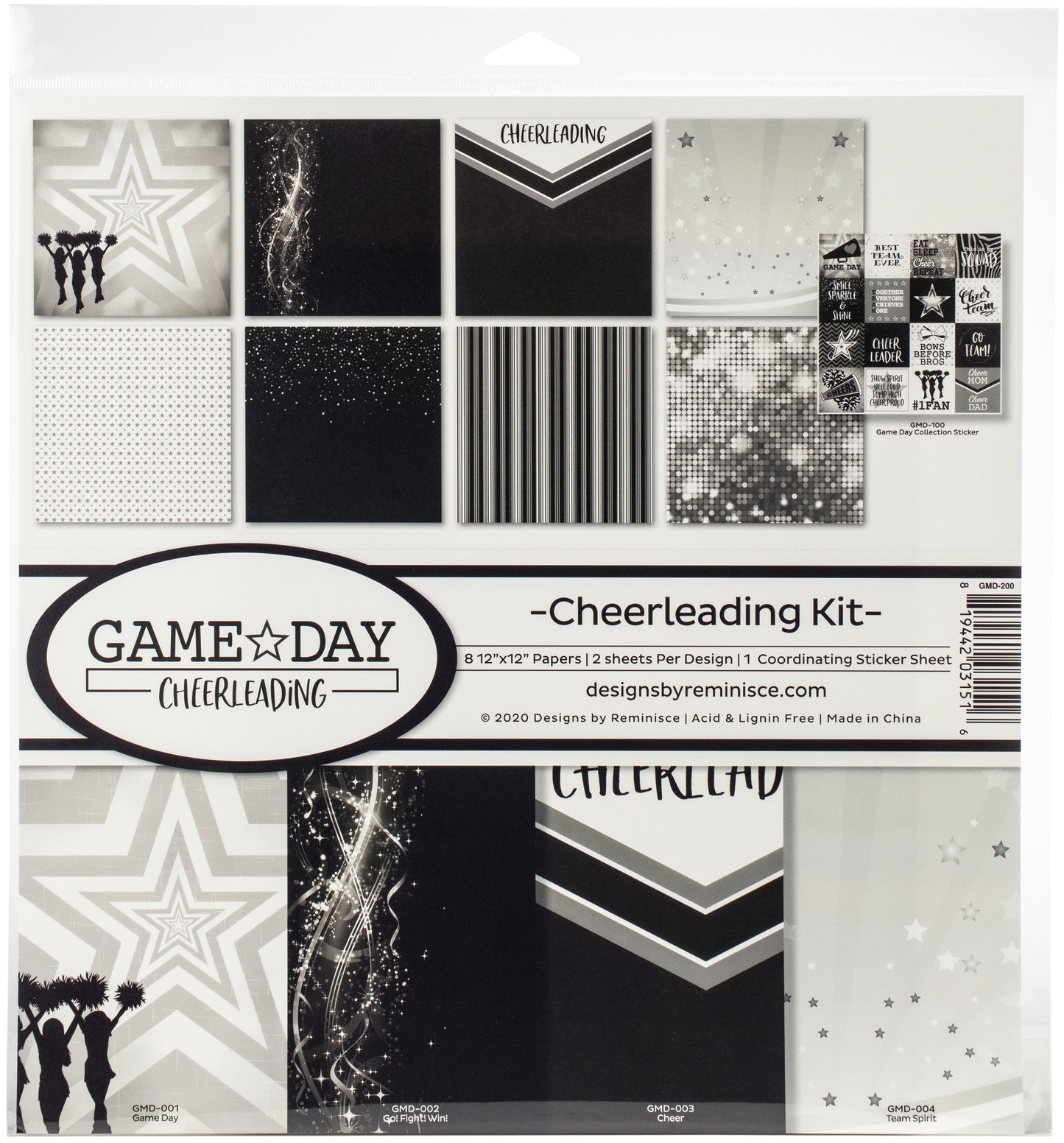 Reminisce Collection Kit 12"X12"-Game Day: Cheerleading