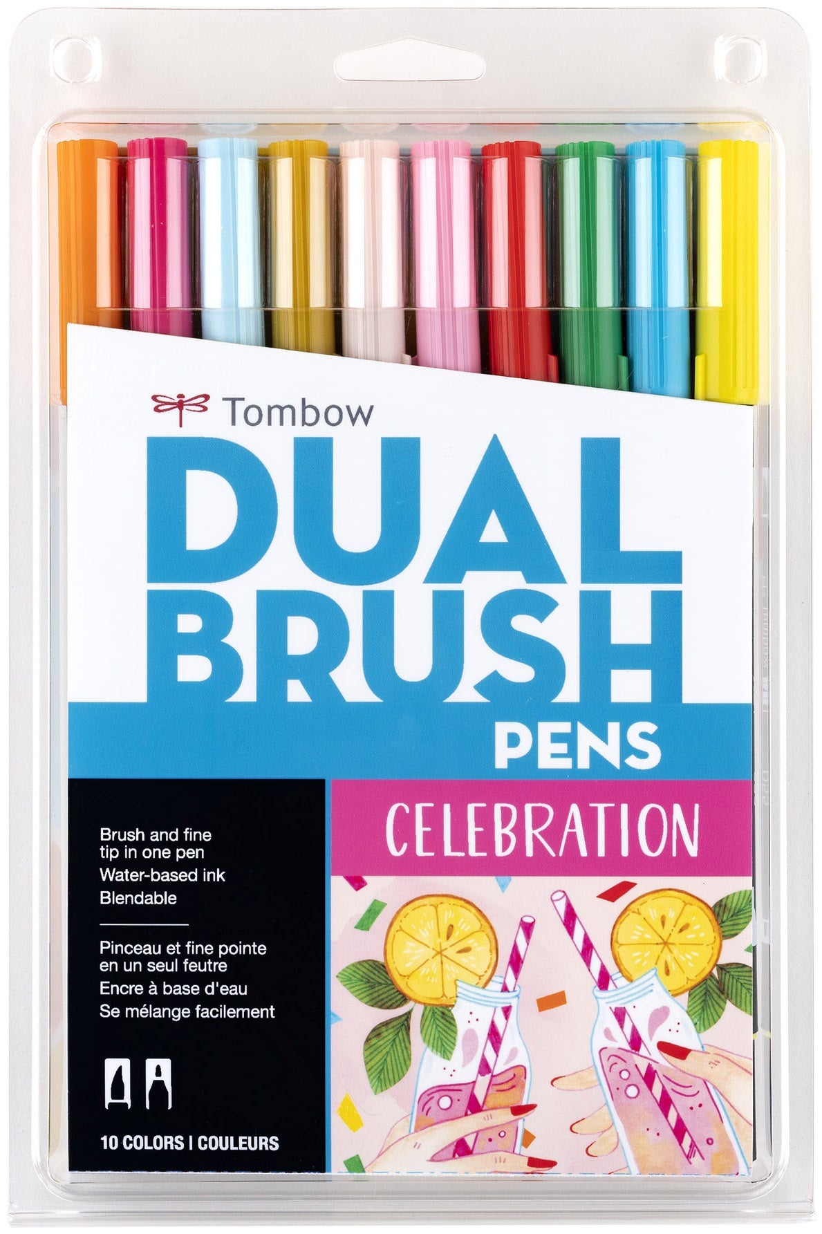 Tombow Dual Brush Pens 10/Pkg-Muted