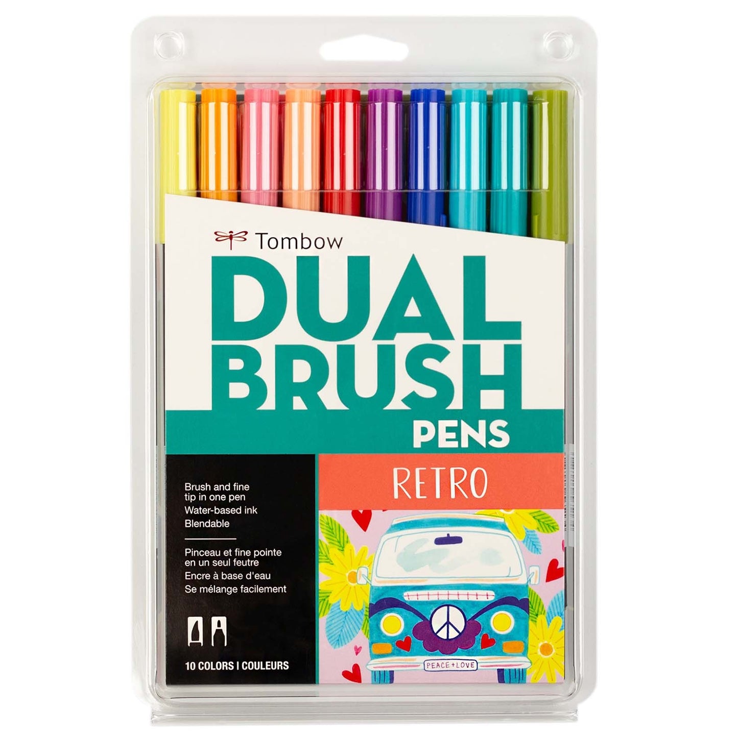 Tombow Dual Brush Pens 10/Pkg-Muted