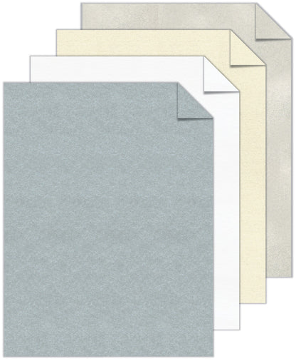 Neenah Metallic Cardstock 8.5"X11" 24/Pkg-Astrobrights, 4 Colors/6 Each