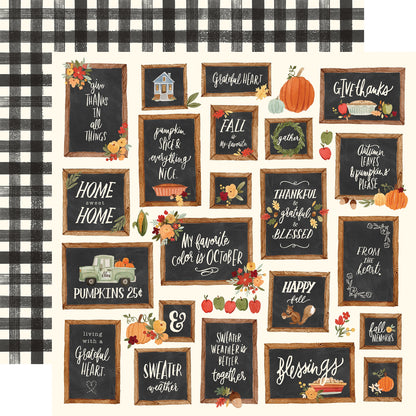 Hello Autumn Double-Sided Cardstock 12"X12"-