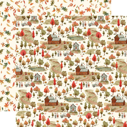 Hello Autumn Double-Sided Cardstock 12"X12"-