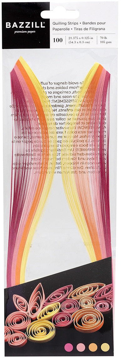 Bazzill Quilling Strip Paper Pack 100/Pkg-Select Style