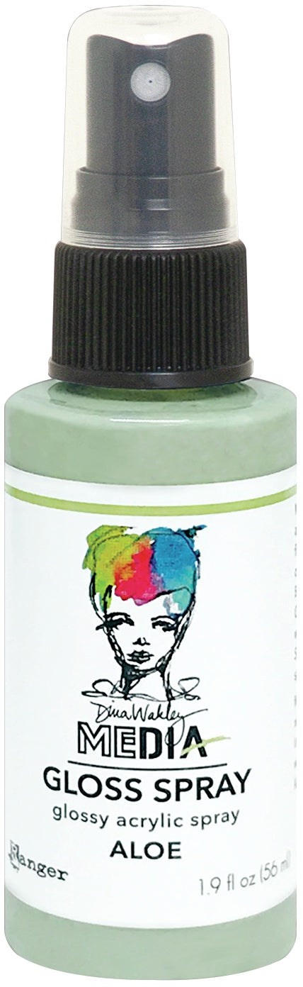 Dina Wakley Media Gloss Sprays 2oz-White