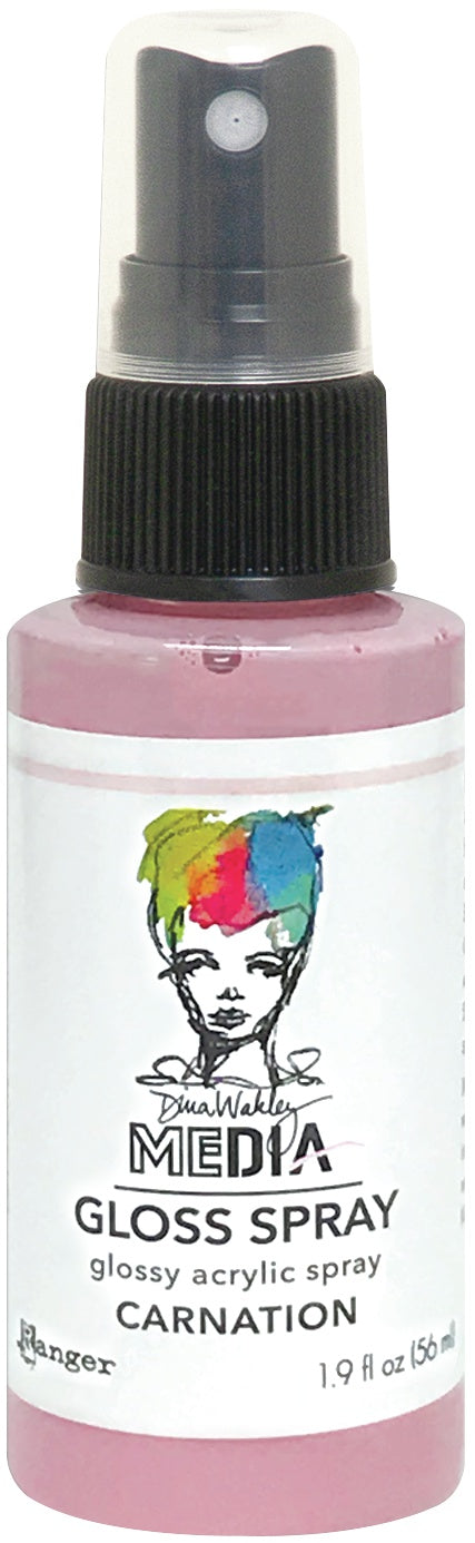 Dina Wakley Media Gloss Sprays 2oz-White