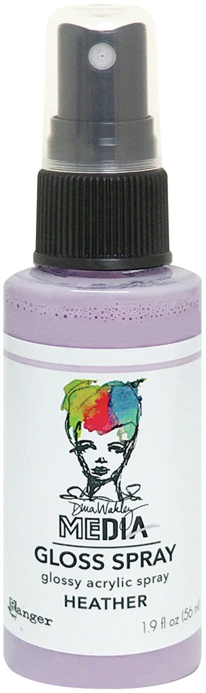 Dina Wakley Media Gloss Sprays 2oz-White