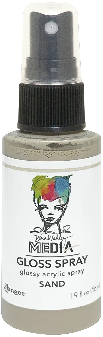 Dina Wakley Media Gloss Sprays 2oz-White