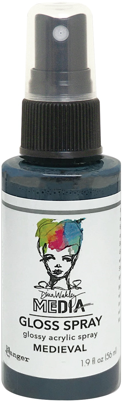 Dina Wakley Media Gloss Sprays 2oz-White