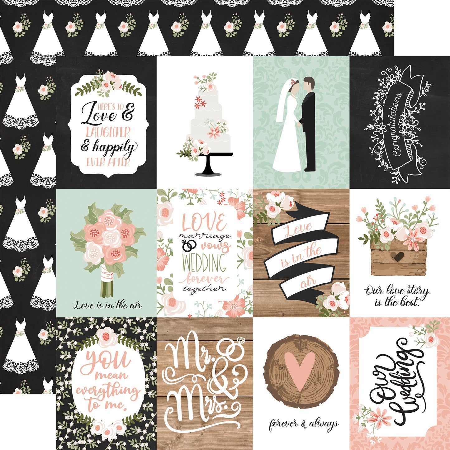 Our Wedding Double-Sided Cardstock 12"X12"-Select Style