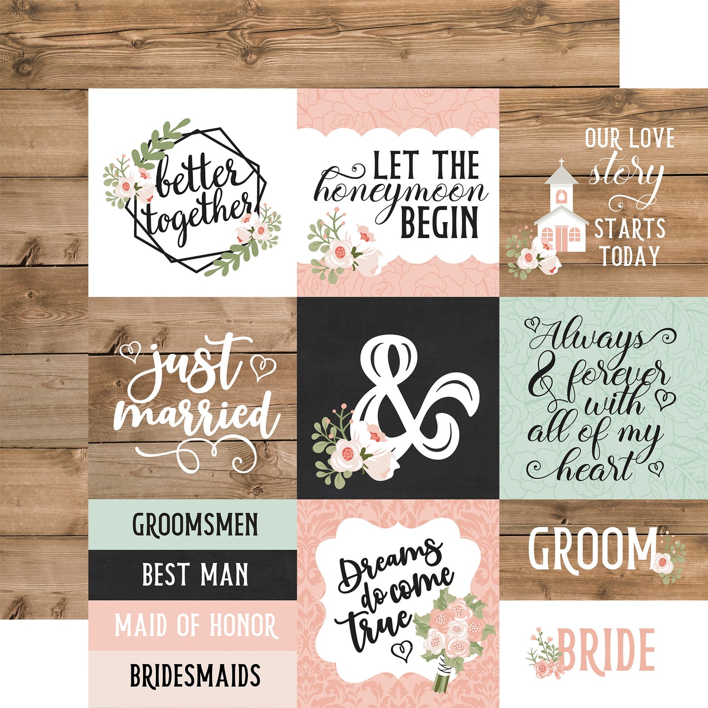 Our Wedding Double-Sided Cardstock 12"X12"-Select Style