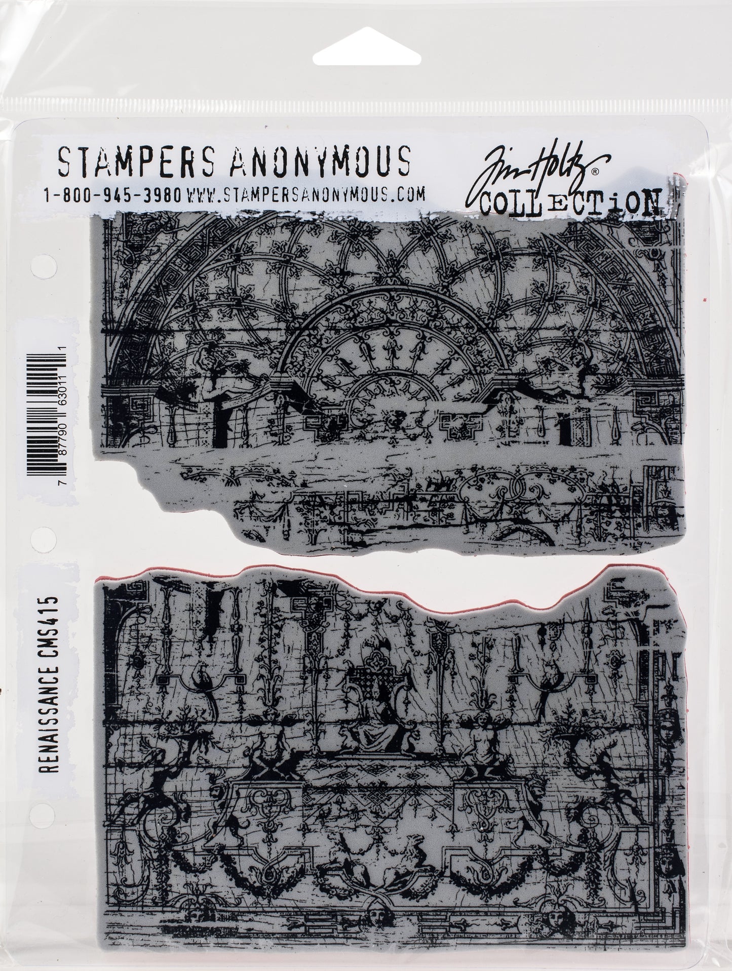 Tim Holtz Cling Stamps 7"X8.5"-