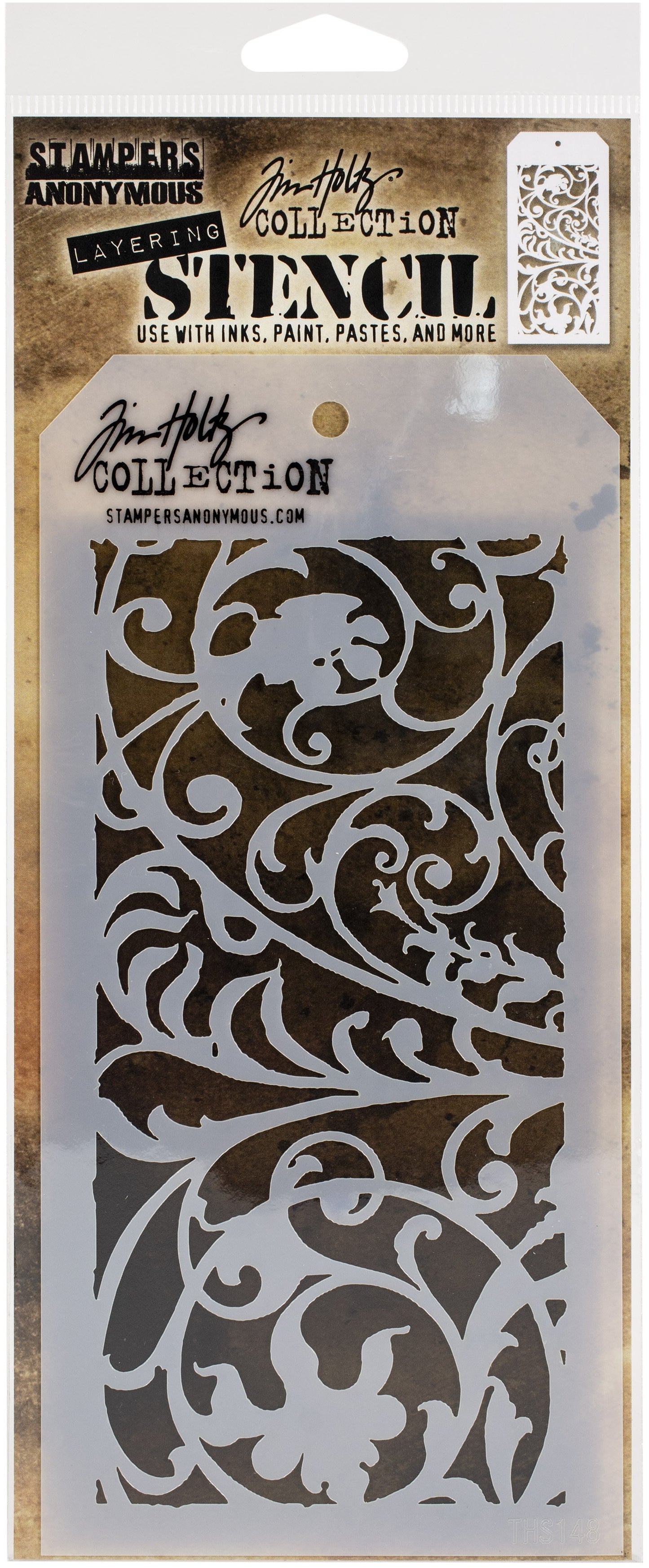 Tim Holtz Layered Stencil 4.125"X8.5"-Splatters