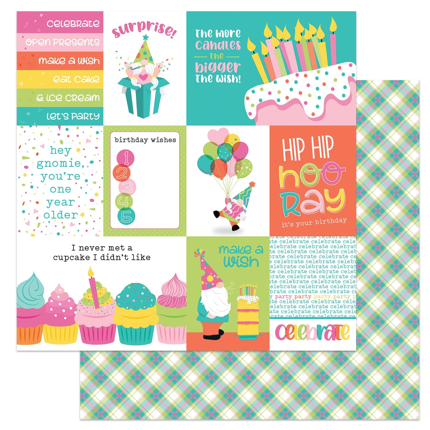 Tulla's Birthday Double-Sided Cardstock 12"X12"-Decorations