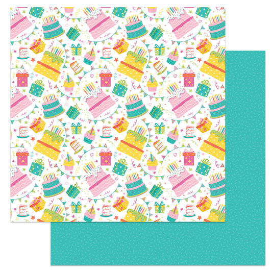 Tulla's Birthday Double-Sided Cardstock 12"X12"-Decorations