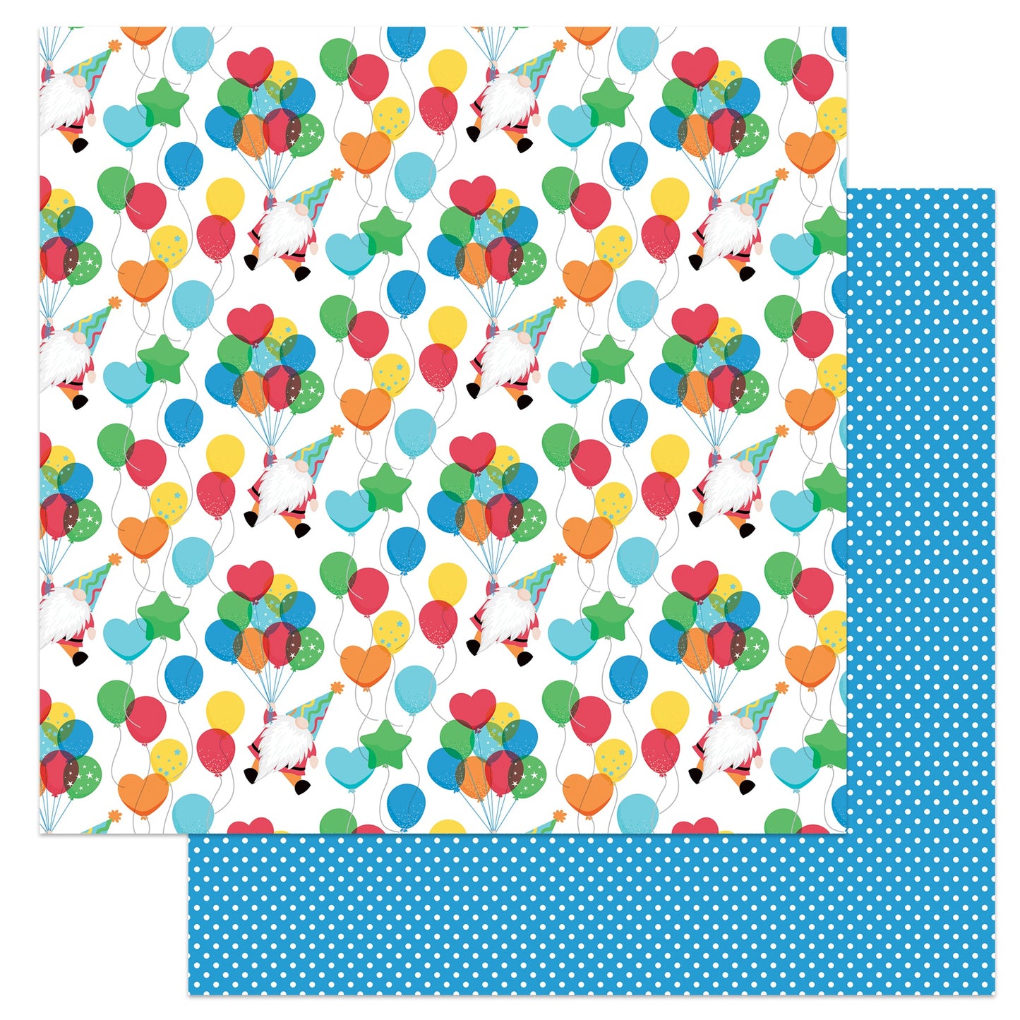 Norbert's Birthday Double-Sided Cardstock 12"X12"-Streamers