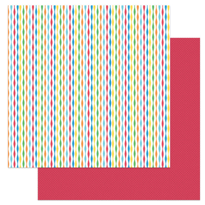 Norbert's Birthday Double-Sided Cardstock 12"X12"-Streamers