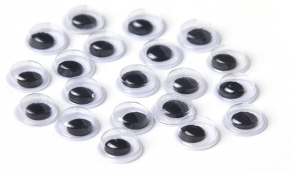 Paste-On Wiggle Eyes 7mm 20/Pkg-Black