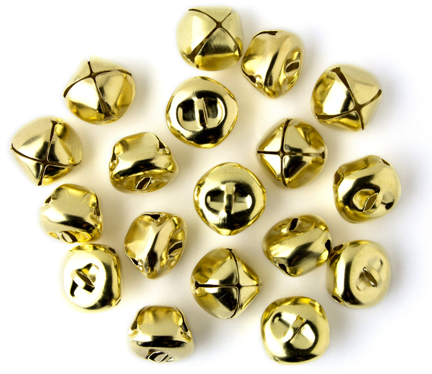 CousinDIY Jingle Bells 1" 18/Pkg-Gold