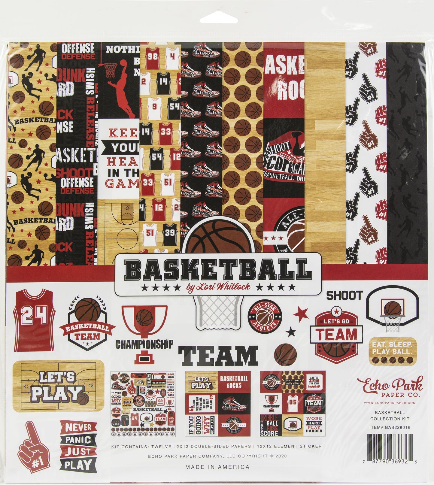 Echo Park Collection Kit 12"X12"-Basketball