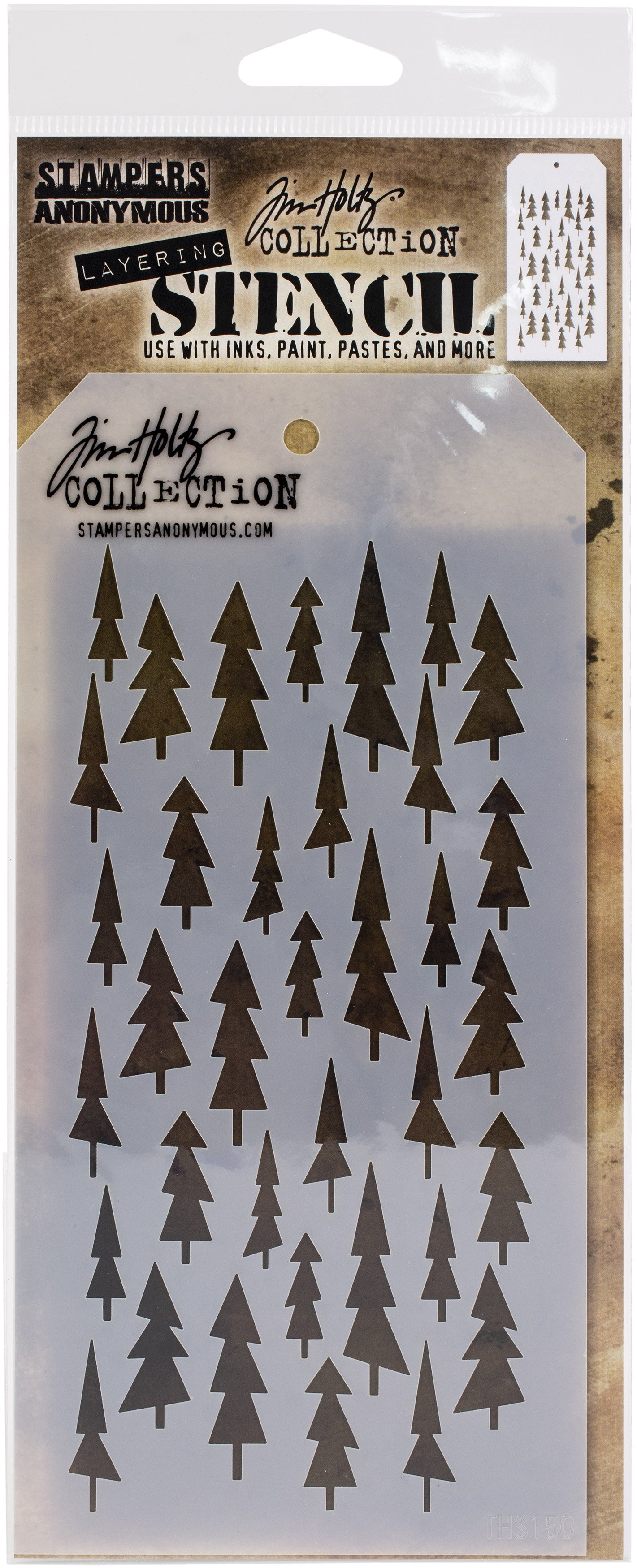 Tim Holtz Layered Stencil 4.125"X8.5"-Splatters