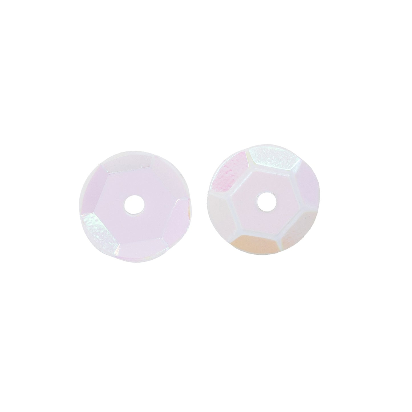 CousinDIY Cupped Sequins-White Iridescent, 8mm 200/Pkg
