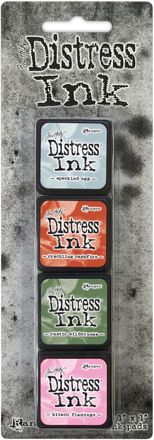 Tim Holtz Distress Mini Ink Pads 4/Pkg-Kit 18