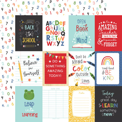 I Love School Double-Sided Cardstock 12"X12"-School Days