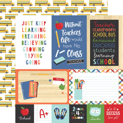 I Love School Double-Sided Cardstock 12"X12"-School Days