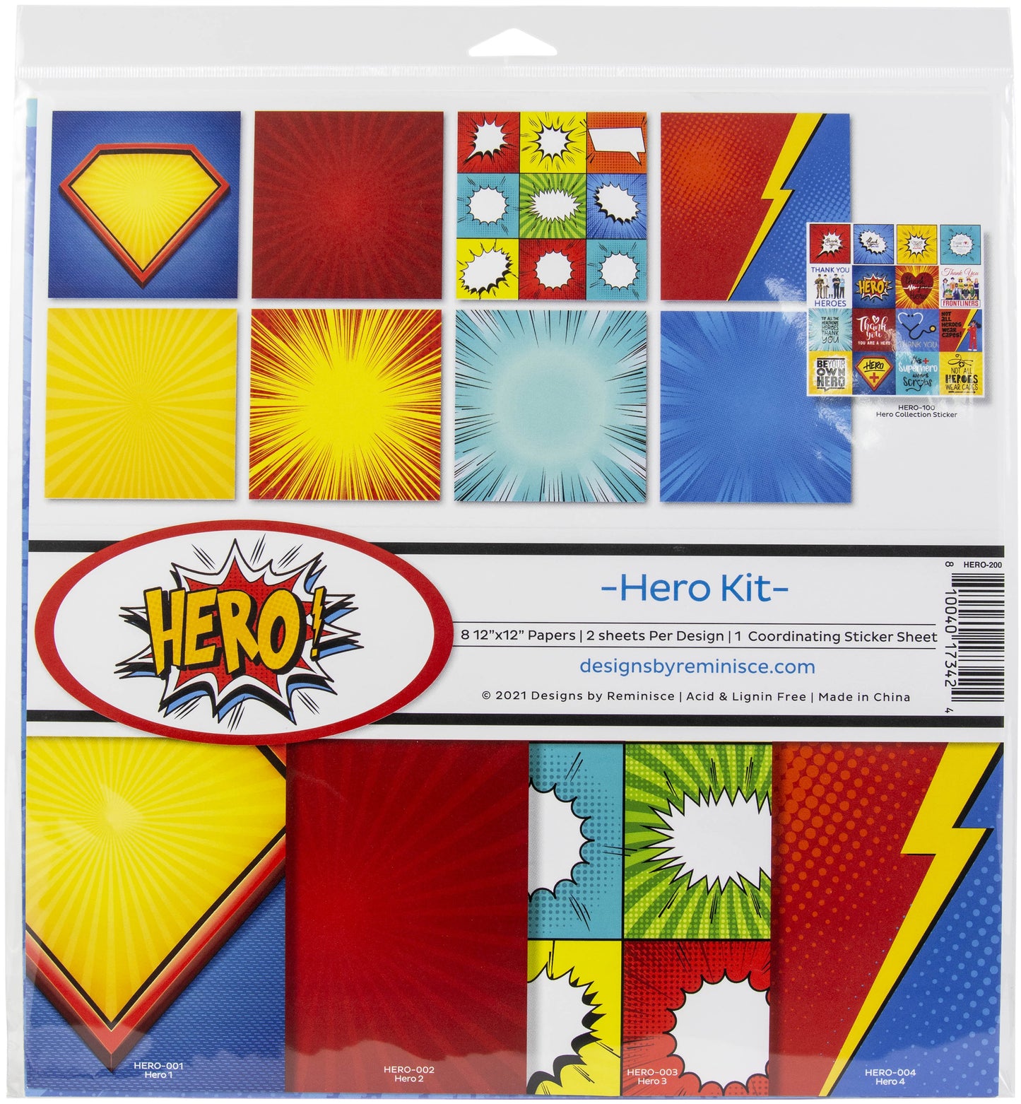 Reminisce Collection Kit 12"X12"-Hero