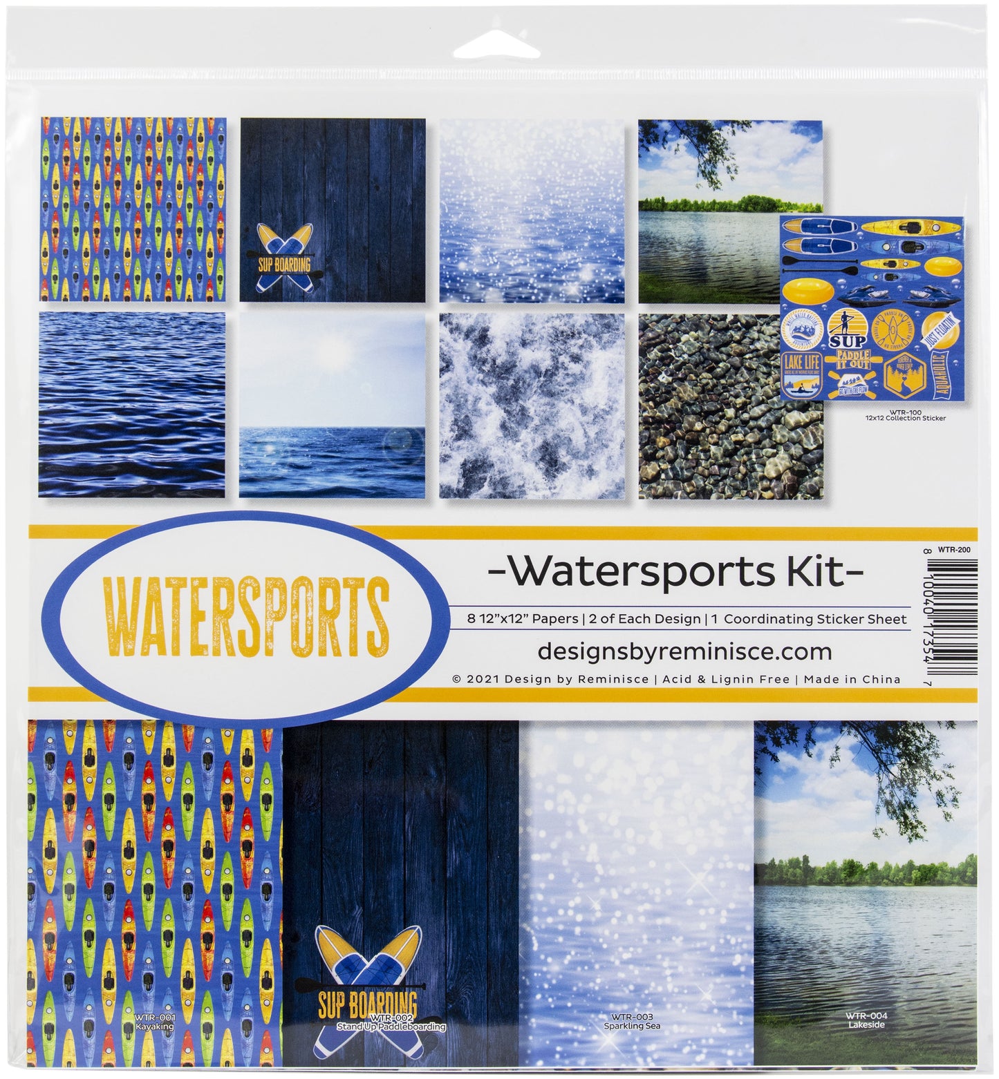 Reminisce Collection Kit 12"X12"-Watersports