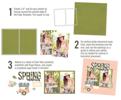 Simple Stories Simple Pages Page Template-(1) 4-4"X4"