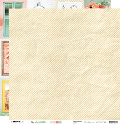 Studio Light Say It With Flowers Double-Sided Cardstock 12"-Nr.122