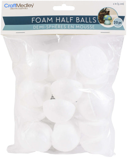 Foam Half Ball 2" 20/Pkg-