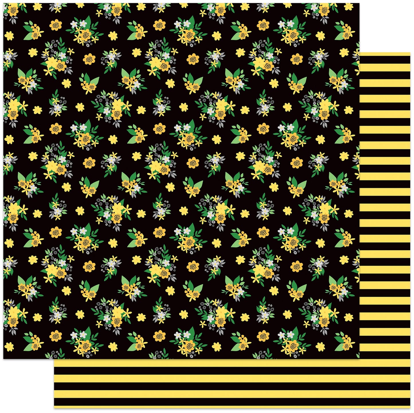 Sweet As Honey Double-Sided Cardstock 12"X12"-Sunflowers