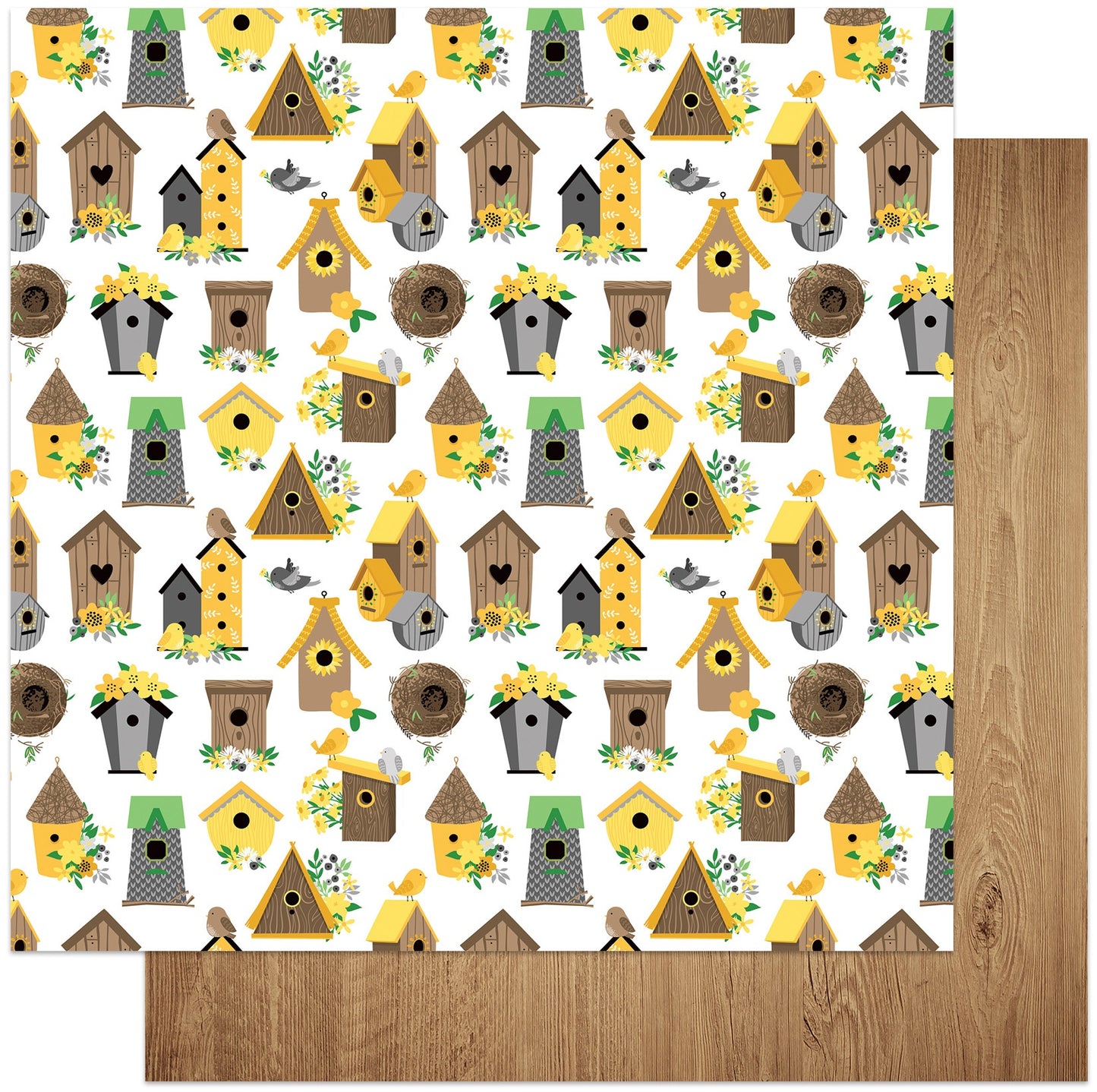 Sweet As Honey Double-Sided Cardstock 12"X12"-Sunflowers