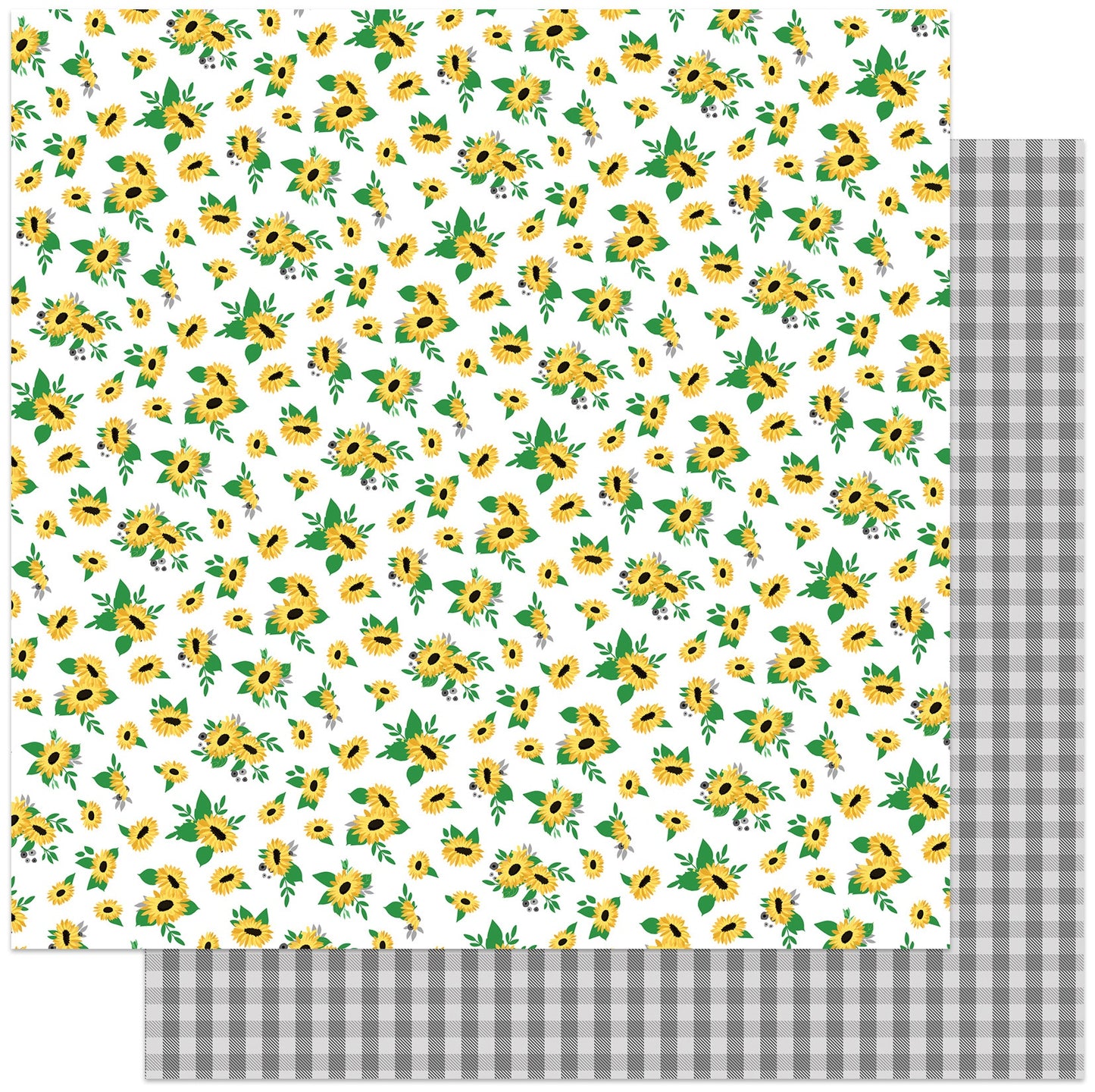 Sweet As Honey Double-Sided Cardstock 12"X12"-Sunflowers