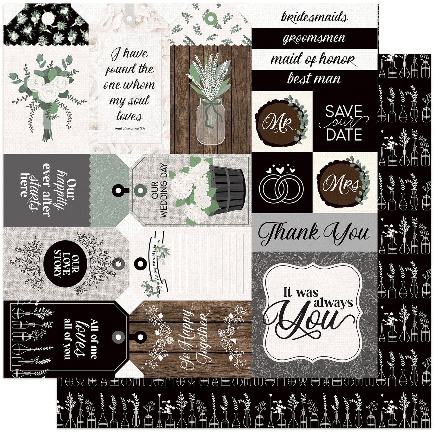 Love & Cherish Double-Sided Cardstock 12"X12"-Select Style